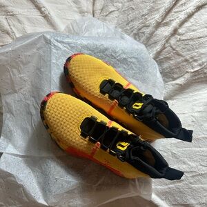 adidas Yellow Wrestling Shoes Multicolor Sole Black D4MM4 Size 9.5 BB9315